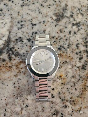 MOVADO Bold Silver Dial Stainless Steel Women's Watch